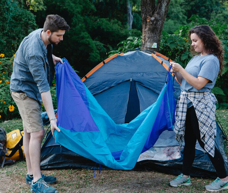 Couple Tent Camping